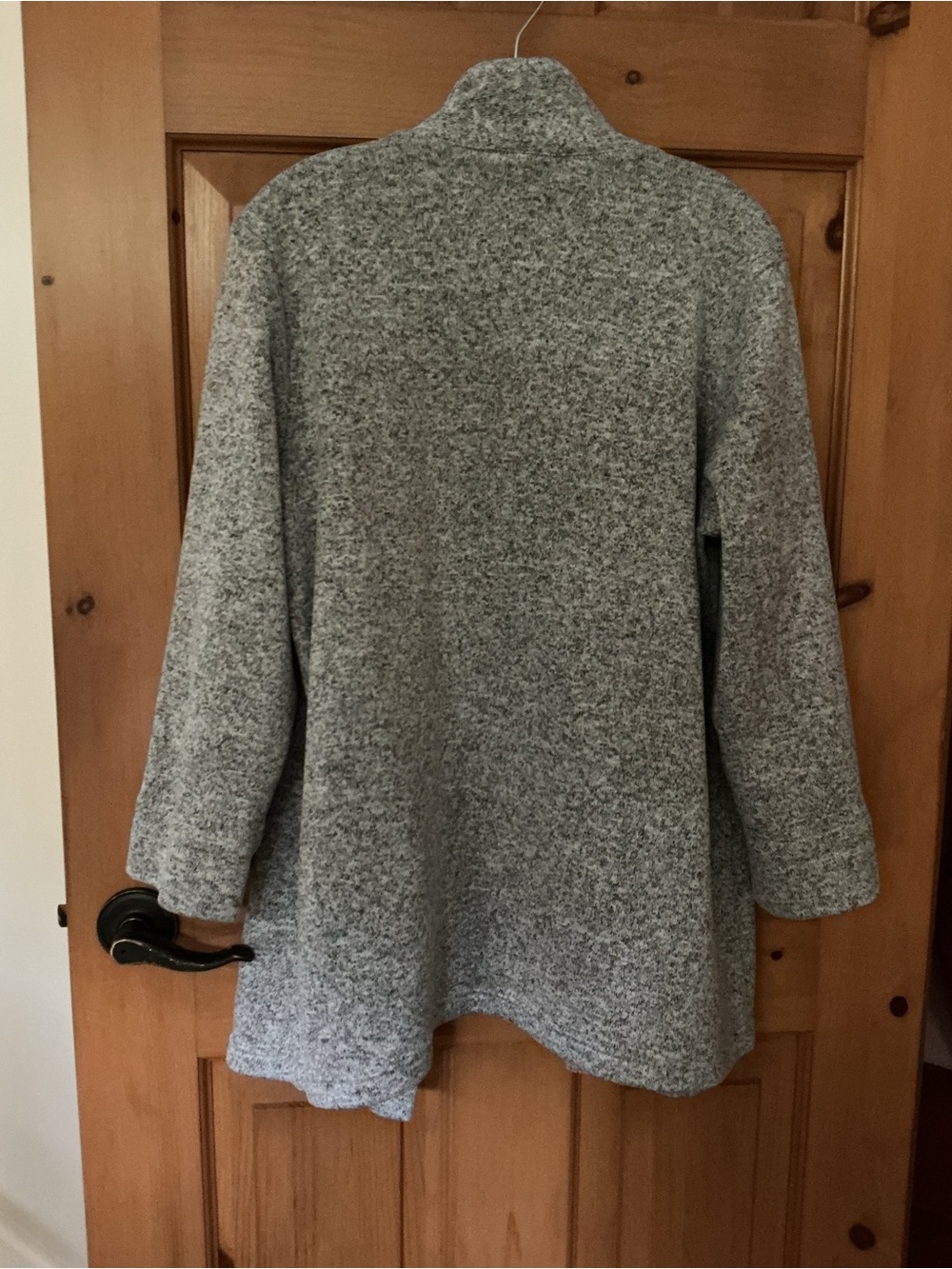 Ricki's Grey Open-Front Cardigan Sweater with Pockets - Picture 5 of 6